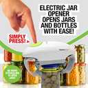 Robotwist Automatic Jar Opener, Deluxe Model with Improved Torque, Robo Twist Kitchen Gadgets for Home, Electric Handsfree Easy Jar Opener Works on All Jar Sizes