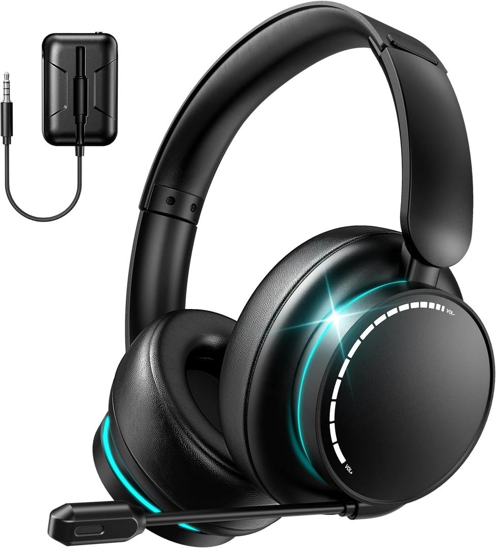 YPBDAN MD33 Wireless Gaming Headset for Xbox Series X|S, Xbox One, PS5, PC 60H Playtime Bluetooth Headphones with Noise Canceling Mic, 3D Surround