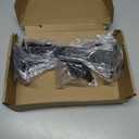 4 Pack - 10 inch Black Hidden L Shelf Bracket (1/5 Inch Thicked) Iron Floating Shelf Brackets Rustic Industrial Metal Brackets for Shelf Support