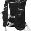 Domensi Running Vest for Women Men Lightweight Reflective Hydration Backpack Adjustable Chest Straps Water Backpack for Running Hiking Cycling Race