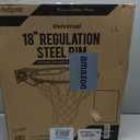 GoSports Regulation 18" Steel Basketball Rim - Choose from Fixed or Breakaway - Use for Replacement or Garage Mount, Fixed