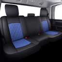 Car Seat Covers for Dodge Ram Fit 2009-2026 1500 2010-2026 2500 3500 Classic Bighorn Longhorn Laramie Tradesman Truck Blue Full Set