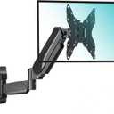 MOUNTUP Monitor Wall Mount for Max 35 Inch Screen, Ultrawide Wall Mount Monitor Arm Holds 6.6-26.4lbs, Full Motion Adjustable Wall Bracket, Gas Spring Monitors Stand with VESA Extension 200x200mm