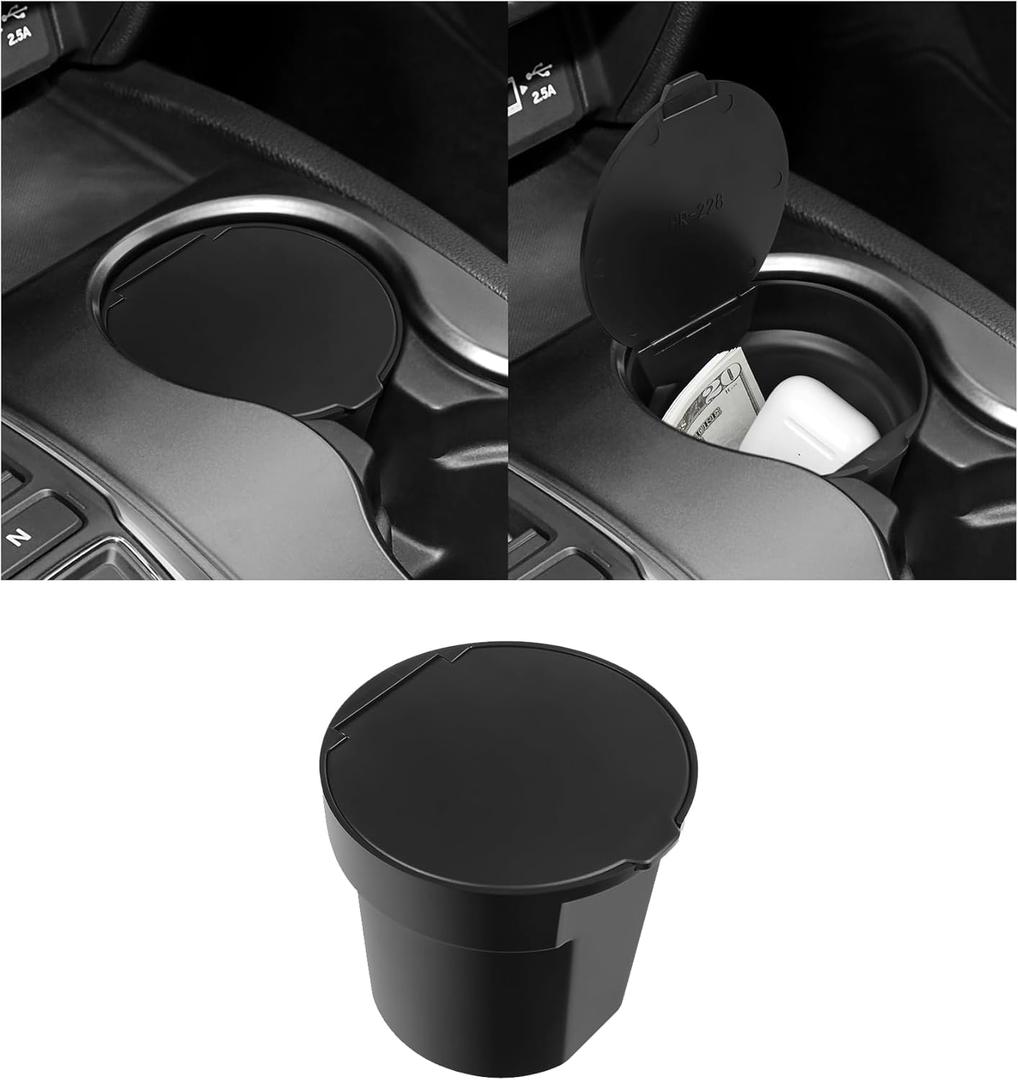 Center Console Cup Holder Compatible with Honda Pilot 2016-2022 & Ridgeline 2020-2023 & Passport 2019-2023 Accessories ABS Material Insert Storage Box Interior Armrest Organizer