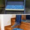 OCEANBROAD EVA Foam RV Step Cover 16''L x 6.5''W 4 Pack with Self Adhesive for Ladders Trailers Truck Campers Stair Treads, Camouflage Blue