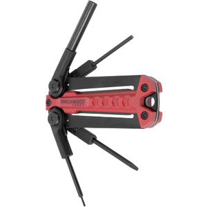 BIRCHWOOD CASEY Gun Multi-Tool | Durable Versatile Compact Gunsmithing 4-in-1 Tool Compatible with Glock | Hex Driver, 3 Mm Pin Punch, .050" Allen Wrench & Flat Blade Screwdriver Included
