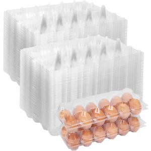 120 Pack Egg Cartons Cheap Bulk 12 Count Egg Containers for Chicken Eggs, One Dozen Empty Egg Cartons for Home Ranch Chicken Farm, Commercial Business Market Display, 2x6 Grids (Medium)