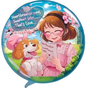 Heartbreaker Now, Sweetheart Later Thats Love Quote Cute Puppy and Mom Wall Decal Wall Décor Vinyl Sticker Size: 26 x 26