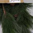 Giegxin 12 Pcs 19.7'' Artificial Large Long Needle Pine Branches with Pinecones and Red Artificial Berry Stems Fake Foliage Pine Needles Picks for DIY Christmas Home Garden Craft Holiday Season Decor