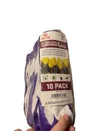 RED STEER GLOVE COMPANY, NITRILE PALM GARDENING GLOVES,PACK OF 10, (White& Purple, M)