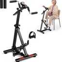 Pedal Exerciser for Seniors, Arm Leg Elbow and Knee Elderly Exercise Equipment, Full Body Home Physical Fitness Trainer, Low Impact Seated Workout Machine