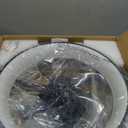 Ceiling Fans with Lights 20'' Flush Mount Fan Remote & APP Control Black Low Profile 6 Wind Speeds Smart Dimmable LED for Bedroom Living Room (Y1095-BK-ELE)