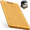 Bamboo Appliance Slider|16"D x 13"W Sliding Tray for Coffee Maker on Countertop|Heavy-Duty Coffee Pot Slider Tray & Kitchen Caddy for KitchenAid Mixer, Air Fryer