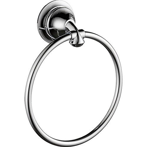 Delta Linden (1-Pack) Hand Towel Holder Polished Chrome Towel Racks for Bathroom Wall Round Towel Ring Holder for Bath Towel Hanger for Kitchen, Bathroom Accessories 79446 Delta Linden (1-Pack) Hand Towel Holder Polished Chrome Towel Racks for Bathroom Wall Round Towel Ring Holder for Bath Towel Hanger for Kitchen, Bathroom Accessories 79446