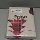 Bedsure King Size Christmas Duvet Cover Set - Festive Bedding Collection Featuring a Reversible Red Plaid Buffalo Check Design, Includes 1 Duvet Cover and 2 Pillow Shams (King, Reindeer)