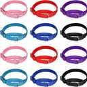 11 Pcs Martingale Collar for Medium Dogs Reflective Dog Collar with Durable Metal Buckle Adjustable Nylon Pet Prevent Slipping Out for Medium, 11 Colors