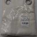 NICETOWN Natural Linen Curtains 84 inch Long 2 Panels Set, Grommet Top Thick Linen Burlap Semi Sheer Vertical Drapes Privacy Assured with Light Filtering for Bedroom/Living Room, W55 x L84