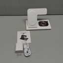 3 in 1 Foldable Charging Station for Apple Products,Wireless Charger for iPhone 17 16 15 14 13 12 Pro Max,Travel Dock Adapter&Light for iWatch Series 11 10 9 Ultra 3/2 SE 3/2,for AirPods 4 3 2 Pro 3/2 (White)