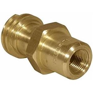 REGO 7141M Thread Valve Forklift LPG Gas Tank Replacement Connector Connection 3/8" NPT Female Inlet x 1-1/4"