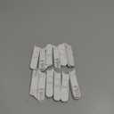 12 Pieces Window Latch Replacement Snap in Window Locks Vinyl Spring Loaded Parts and Hardware White Plastic Sliding Latch for Home Accessories (12 Pieces)