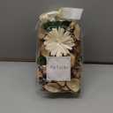 Spring Potpourri Bags,Vanilla Scented Potpourri Bowl Fillers,Dried Flowers,Home Fragrance Sachet of Petal, Vase Decor (White Caramel)-Mini