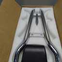 Detachable 29" Height Sissy Bar Passenger Backrest Rear Pad Compatible for Harley Touring 97-08 Road King Street Glide Road Glide Electra Glide Equipped with Required Docking Kits Chrome
