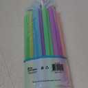 Disposable Plastic Jumbo Straws: 25 Count per pack, Colorful Plastic Straws for Milkshakes, Smoothies, and more (0.43" wide)