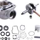 Cylinder Piston Crankshaft Engine Rebuild Kit Compatible with Yamaha YZ85 2002-2014 YZ 85 5PA-11400-00-00 5PA-11311-20-00 4ES-11311-30 5PA-11631-00-B0