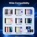 3-in-1 LED Charging Cable, Light Up Multi Charger Cord with USB-C, Micro USB & Connector for iPhone, for iPhone 17/16/15/14/13/12/11, Samsung, Android, and More (Pink with Red Light, 6.6FT)