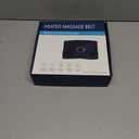 Cordless Heating Pad for Back Pain Relief, Lumbar Massaager with Heat, Rechargeable Heating Massage,Heated Back Belt Abdomen Warmer Lumbar Support (Black)