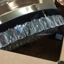 42" Gold LED Fandeliers with Lights Dimmable Crystal Ceiling Fan with Lights Individual 3 LED Color Change with Timi Memory Function