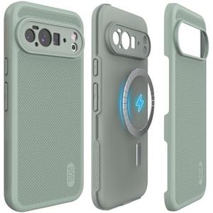 TUDIA MergeGrip [Compatible with Magsafe & Pixelsnap] for Google Pixel 10 Pro XL Case 2025, [Military Grade] Dual-Layer Shockproof Slim Non-Slip Heavy Duty Protective Phone Cases – Green Lily