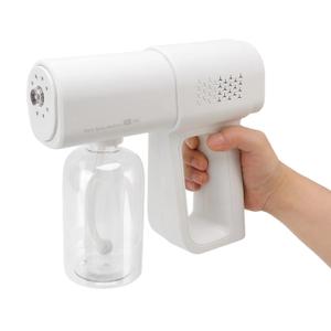 Spray Gun 380ml Portable Hair Moisturizing Sprayer Rechargeable Hairdressing Steam Sprayer for Home Hair Salon (White)