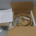 Easy Paws C Table Side End Table, Small Round Couch Sofa Tray Snack Table for Living Room, Bedroom,Accent Coffee Table,TV Tray Table for Small Space, Nightstand with Metal Frame(Gold) (Single)