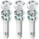 Upgraded S07020800 Cat 1 Draw Pin Hitch Tractor Pins, Cat 1 Top Link Pin 5-1/2 in Universal Forged Draw Pin Lift Arm Pin Accessories for Tractors, 3 Pack