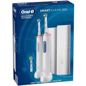 Oral-B Smart Clean 360 Rechargeable Electric Toothbrush, 2-pack