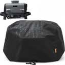 Waterproof Cover for Ninja Woodfire Outdoor Grill, UV Resistant, Accessories for Ninja Wood Fire Smoker Grill OG700 Series, Windproof with Adjustable Drawstrings (Cover Only) (BLACK)