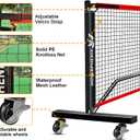 Hoverphenix Portable Pickleball Net for Driveway, 22FT Regularion Size Pickle Ball Net Set for Indoor and Outdoor Use, Weather Resistant Metal Frame
