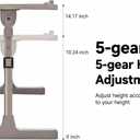 Large Car Seat Tray Table, 22.5"12.6" Foldable Travel Table in Car, Height Adjustable Lap Bed Desk for Laptop, Rear Seat Eating Writing Tray with Slot, Car Travel Essentials for Long Trips, Grey