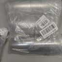 50 Pack 480ML Clear Plastic Cup with Sip Lids Thickened Iced Coffee Cups, 16 oz