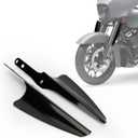 PSLER Motorcycle Front Fork Mount Wind Deflectors Windshield Accessories Fit for Touring Street Glide Electra Glide Road King CVO FLHR FLHRC FLHRS FLHT FLHX 1995-2023 (Black)