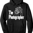 The Photographer photography Pullover Hoodie, Black, L