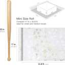 RUSPEPA Gold Foil Snowflake Christmas Wrapping Paper Roll, Mini Roll, Elegant Gold and White Snowflake Design Gift Wrap Paper, Perfect for Holiday Gifts, Christmas Party, 17 Inches x 32.8 Feet