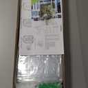 PVC Clear Plant Covers Freeze Protection: 30L x 30W x 44.5H Winter Plant Frost Protection Covers for Extremely Cold Weather - Shrub Tree Rose Outdoor Plant Cover - EU Standard Fabric PVC Pipe Frame