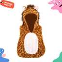 2 x UQJE Baby Lion Costume Furry Cuddly Toddler Lion Costume Halloween Adorable Plush Lions Dress-Up Kids Animal Costumes (2'24" - 2'28", Brown)