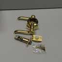 Design House Scroll Dummy Door Lever, Polished Brass, 6.375 in x 1.88 in x 2.625 in, 775338