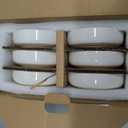 famiware Milkyway Ceramic Soy Sauce Dish, Dipping Bowls Set of 6, Dipping Sauce Bowls/Dishes, 4oz Small Serving Bowls for Side Dishes, Condiment, Sushi, Appetizer, Dessert, White