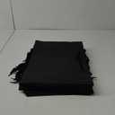 MAQUITA Black Gift Bags, 20pcs 15.8"x4.7"x11" Kraft Paper Black Shopping Bags with Handles, Merchandise Retail Wrapping for Business, Craft Grocery, Boutique, Party Favor, Wedding