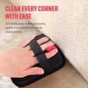 Pet Hair Remover, Electrostatic Pet Hair Removal Gloves, Reusable Cat & Dog Hair Remover for Couch, Furniture, Carpet, Curtain, Upgraded Animal Fur Removal Tool, Cat Grooming Gloves-2 PCS