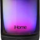 iHome Bluetooth Portable Color Changing iP67 Waterproof, Floatable Bluetooth Speaker with Mega Battery, Rechargeable Speaker